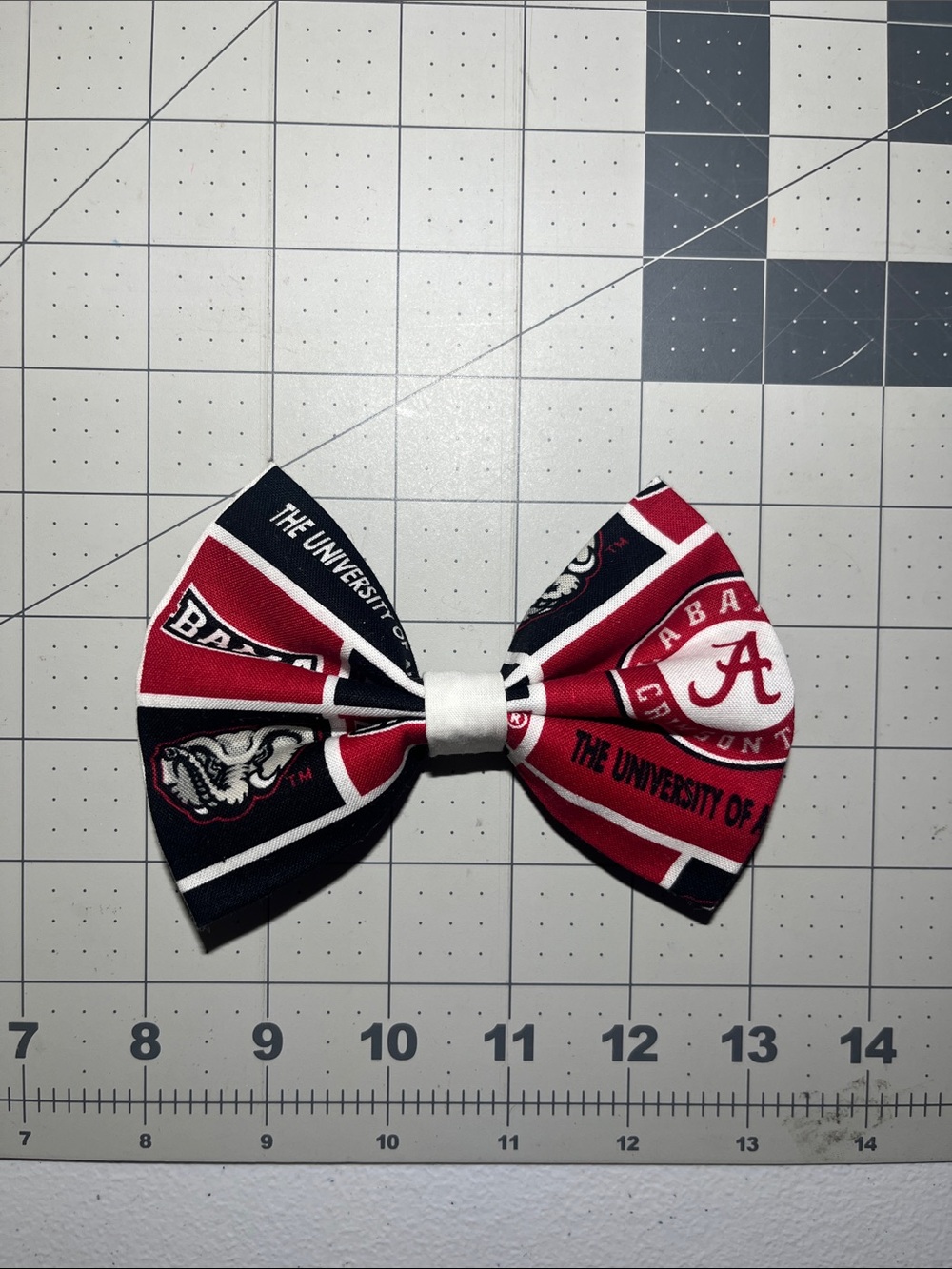 University of Alabama Crimson & black Kids Hair Bow
